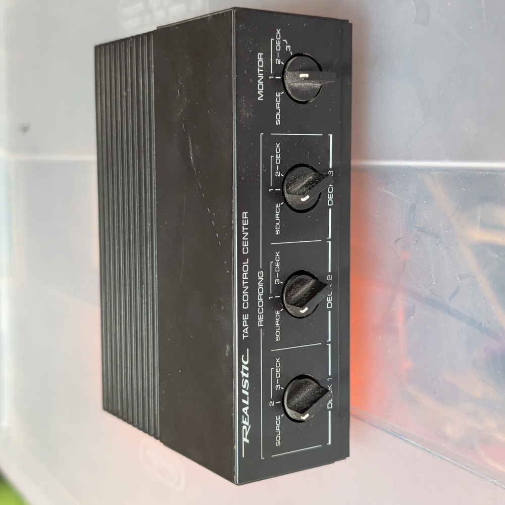 Realistic 42-2115 Vintage Three 3 Deck Tape Control Center